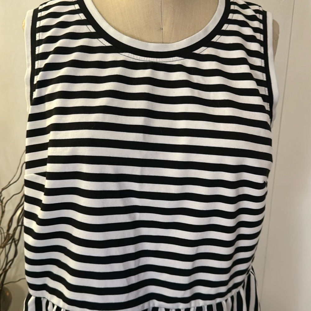 INC International Concepts sleeveless striped midi dress - Picture 2 of 7